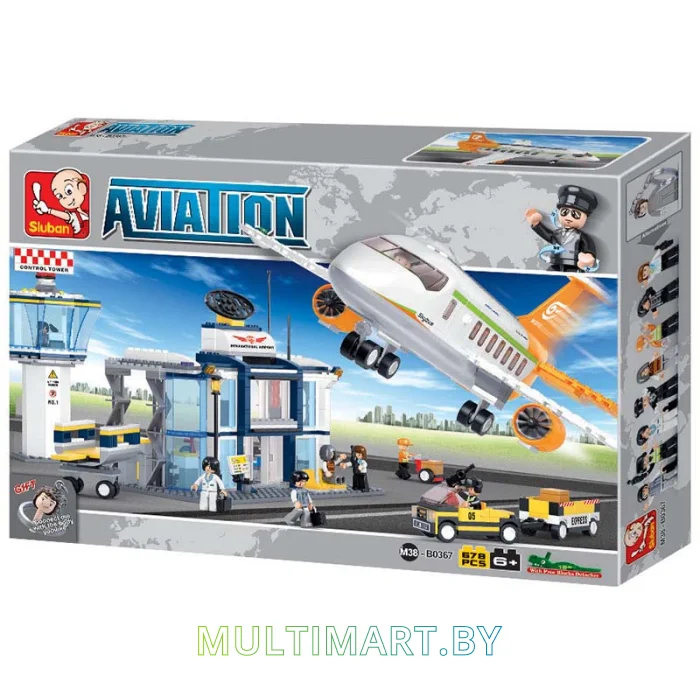 Конструктор Sluban M38-B0367 Международный аэропорт (678 деталей)